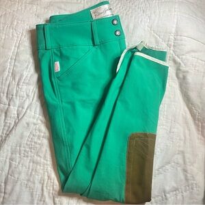 RARE || Tailored Sportsman Kelly Green Breeches 18R.
